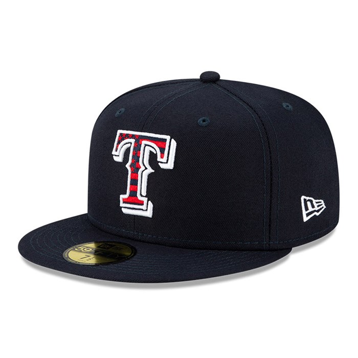 Texas Rangers MLB 4th July 59FIFTY Lippis Laivastonsininen - New Era Lippikset Outlet FI-186253